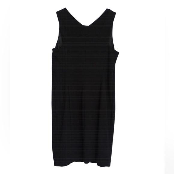 Eileen Fisher Black Sleeveless Viscose Blend Pull-on Dress, Size Medium - Picture 2 of 15
